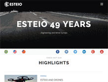 Tablet Screenshot of esteio.com.br